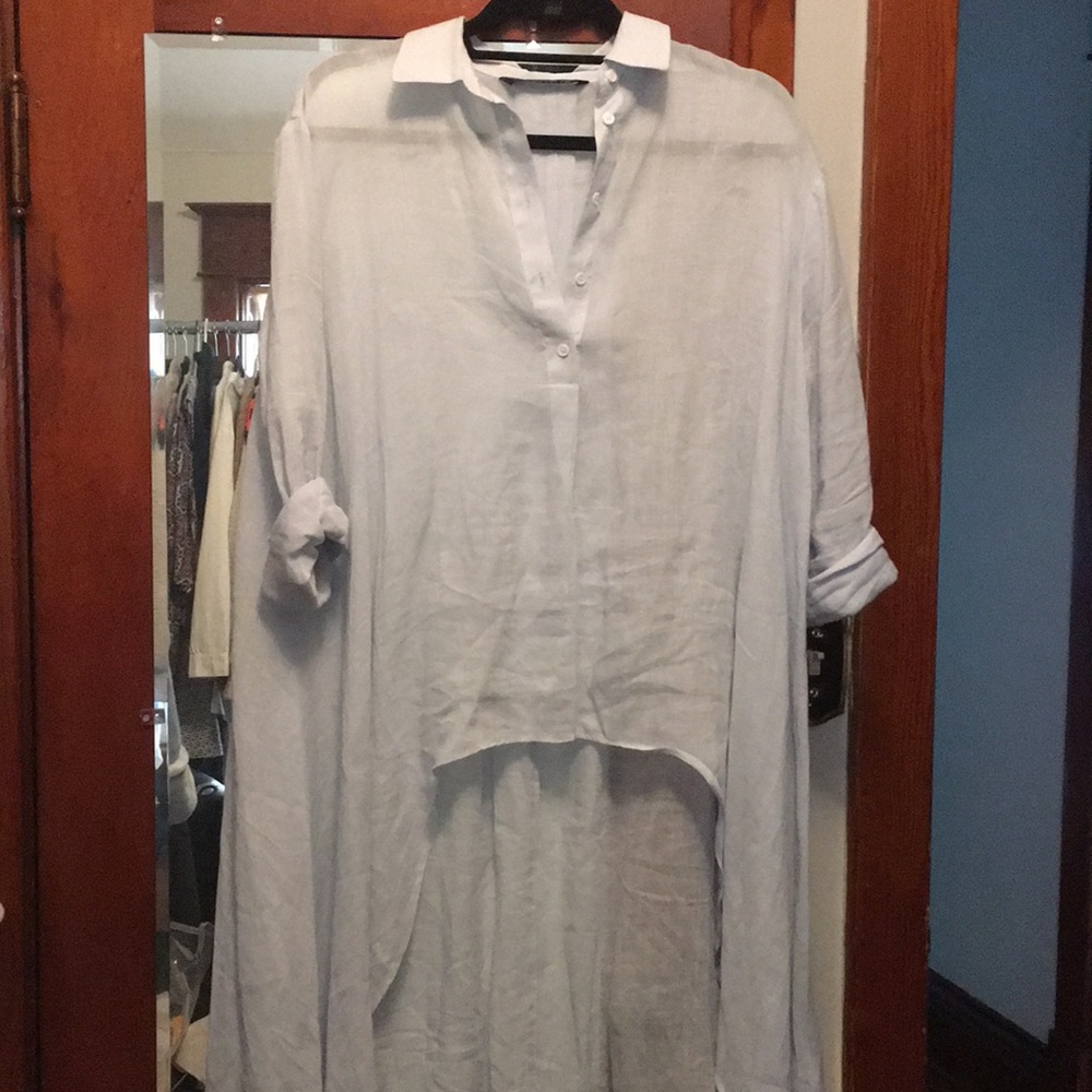 Boho collared tunic.